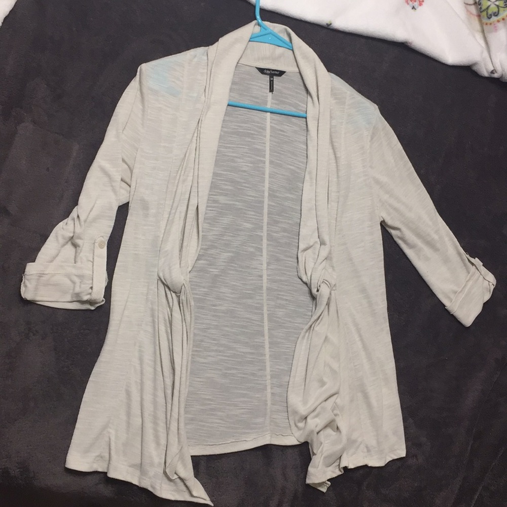 White cardigan